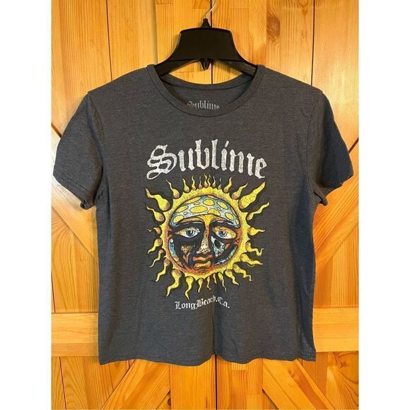 Sublime Sun Logo Dark Gray Tshirt Size M Long Beach CA Made in Mexico (2285) - Picture 1 of 6